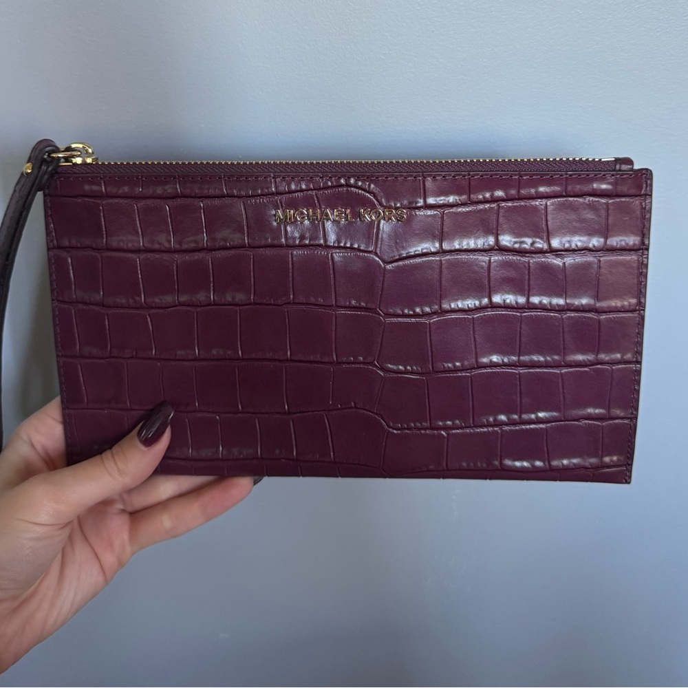 Michael Kors Plum Wristlet